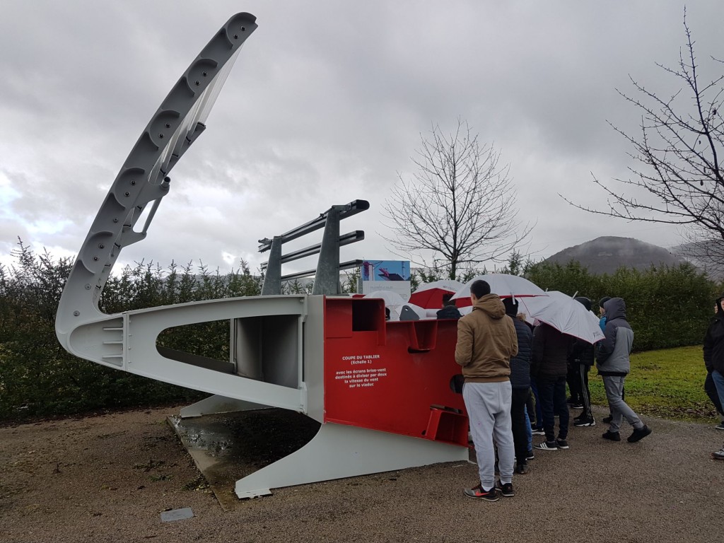 Un élément chaudronné composant le tablier du viaduc